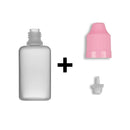 30ml LDPE Boston Round Child Resistant Bottles + Caps & Tips SET