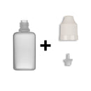 30ml LDPE Boston Round Child Resistant Bottles + Caps & Tips SET