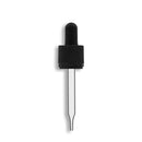 18-415 Tamper Evident/Child Resistant Dropper Assembly w/ Nitrile Bulb- Clear 76mm Length