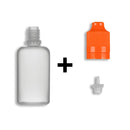 5ml LDPE Boston Round Child Resistant/Tamper Evident Bottles + Caps & Tips SET