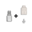 5ml LDPE Boston Round Child Resistant/Tamper Evident Bottles + Caps & Tips SET