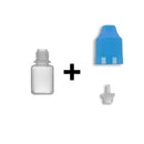 5ml LDPE Boston Round Child Resistant Bottles + Caps & Tips SET