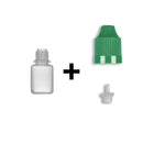 5ml LDPE Boston Round Child Resistant Bottles + Caps & Tips SET