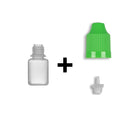 5ml LDPE Boston Round Child Resistant Bottles + Caps & Tips SET