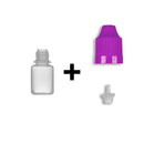 5ml LDPE Boston Round Child Resistant Bottles + Caps & Tips SET