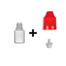 5ml LDPE Boston Round Child Resistant Bottles + Caps & Tips SET