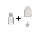 5ml LDPE Boston Round Child Resistant Bottles + Caps & Tips SET