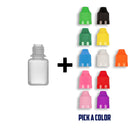 5ml LDPE Boston Round Child Resistant Bottles + Caps & Tips SET