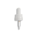 18-415 White Tamper Evident/Child Resistant "Superdropper" Dropper Assembly- Graduated 49mm Length