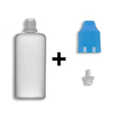 60ml LDPE Boston Round Child Resistant Bottles + Caps & Tips SET