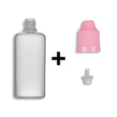 60ml LDPE Boston Round Child Resistant Bottles + Caps & Tips SET