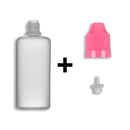 60ml LDPE Boston Round Child Resistant Bottles + Caps & Tips SET