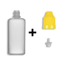 60ml LDPE Boston Round Child Resistant Bottles + Caps & Tips SET