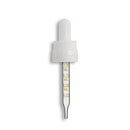 18-415 White Tamper Evident/Child Resistant "Superdropper" Dropper Assembly- Graduated 91mm Length