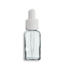 30mL Clear Euro Round Glass Bottle + Clear Dropper Assembly Set