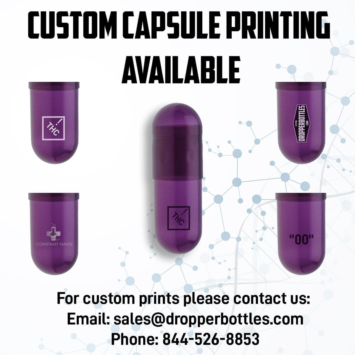 Purple/Purple HPMC Vegetarian Capsule- Size 0 (45,000 QTY)