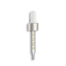 18-415 Matte Silver Standard Dropper Assembly w/ Nitrile Bulb- Graduated 76mm Length