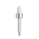18-415 Matte Silver Standard Dropper Assembly- Clear 91mm Length