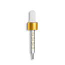 18-415 Matte Gold Standard Dropper Assembly w/ Nitrile Bulb- Graduated 91mm Length