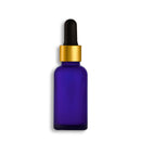 30mL Frosted Blue Euro Round Glass Bottle + Graduated Dropper Assembly Set