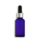 30mL Frosted Blue Euro Round Glass Bottle + Graduated Dropper Assembly Set