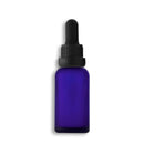 30mL Frosted Blue Euro Round Glass Bottle + Graduated Dropper Assembly Set