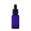 30mL Frosted Blue Euro Round Glass Bottle + Graduated Dropper Assembly Set