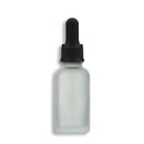 30mL Frosted Clear Euro Round Glass Bottle + Graduated Dropper Assembly Set