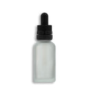 30mL Frosted Clear Euro Round Glass Bottle + Graduated Dropper Assembly Set