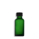 30mL Frosted Green Euro Round Glass Bottle + Graduated Dropper Assembly Set