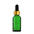 30mL Green Euro Round Glass Bottle + Clear Dropper Assembly Set
