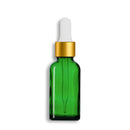 30mL Green Euro Round Glass Bottle + Clear Dropper Assembly Set