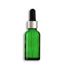30mL Green Euro Round Glass Bottle + Clear Dropper Assembly Set