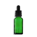 30mL Green Euro Round Glass Bottle + Clear Dropper Assembly Set