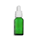 30mL Green Euro Round Glass Bottle + Clear Dropper Assembly Set