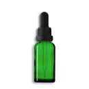 30mL Green Euro Round Glass Bottle + Clear Dropper Assembly Set